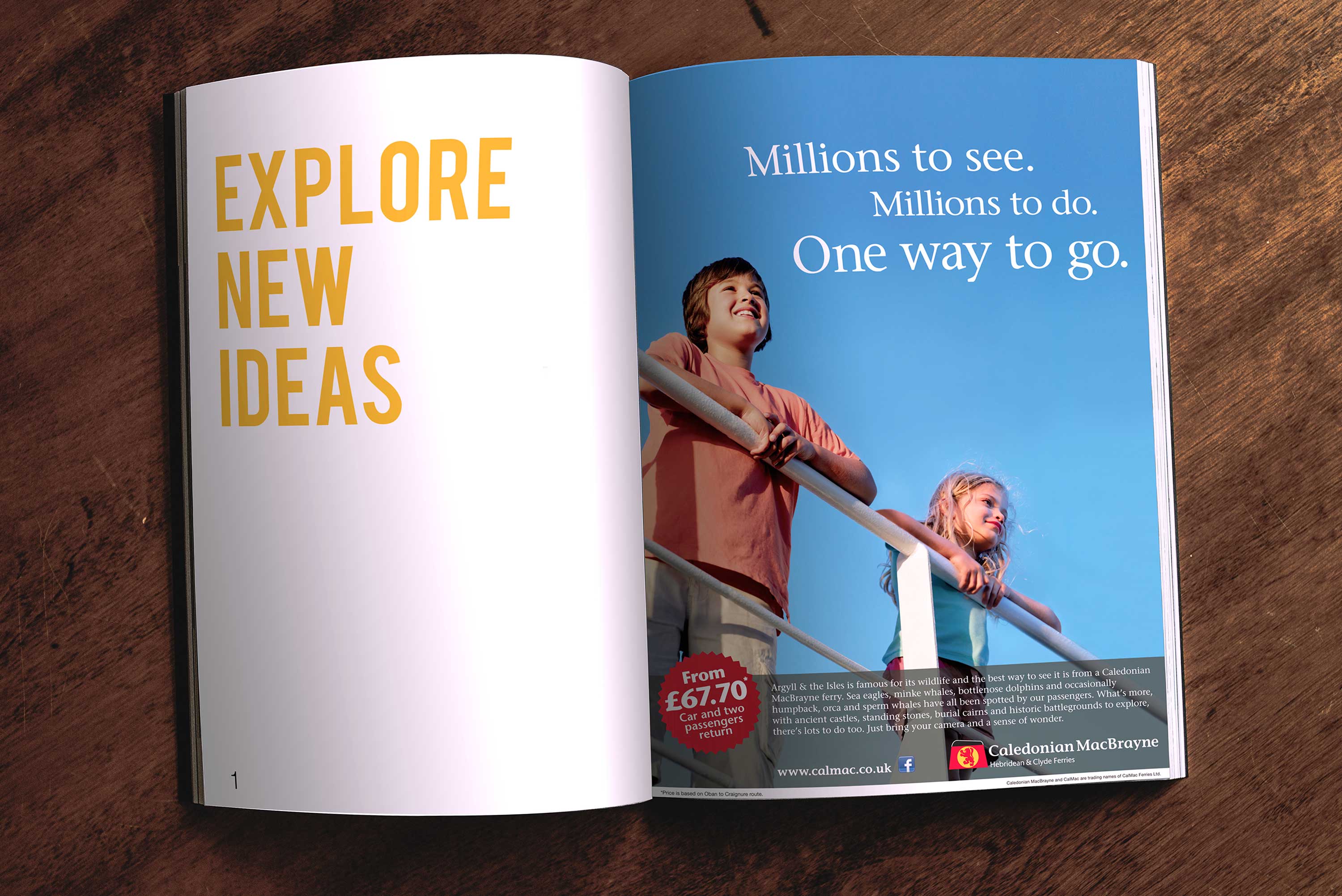 Magazine advert