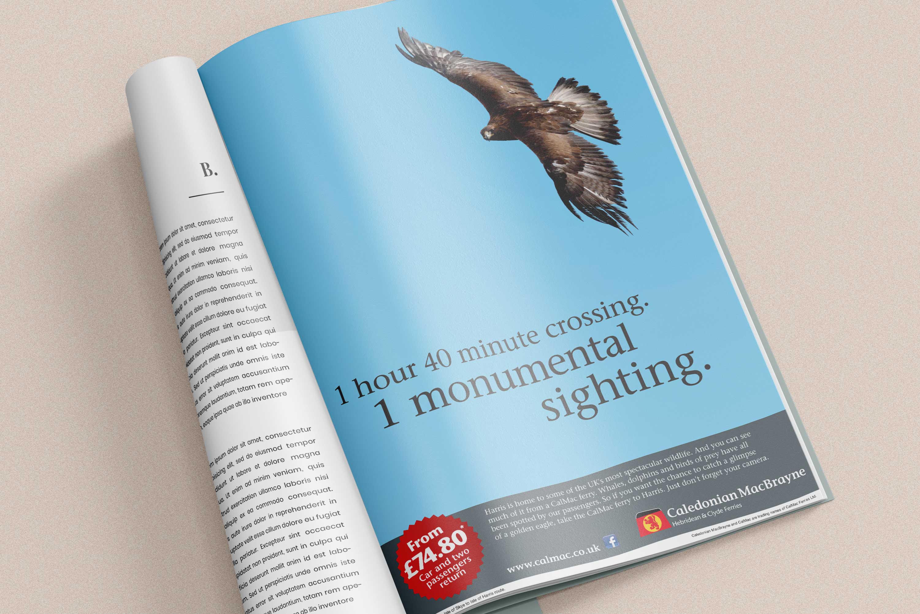 Magazine advert
